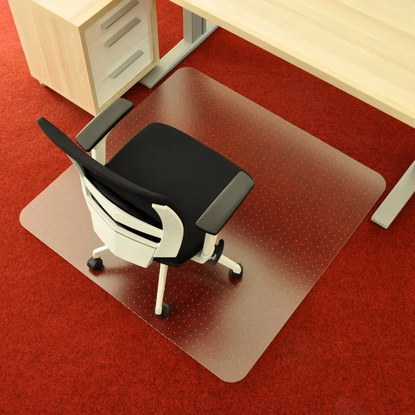 Ochranná podložka pod židli a na koberec FLOMA OCMat Profi - délka 134 cm, šířka 120 cm, výška 0,2 cm