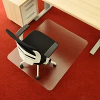 Ochranná podložka pod židli a na koberec FLOMA OCMat Profi - délka 120 cm, šířka 100 cm, výška 0,2 cm