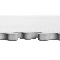 Žlutý plastový (PVC) rohový nájezd Fortelock Industry (kůže) - délka 14 cm, šířka 14 cm, výška 0,7 cm