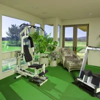 Modrý plastový (PVC) rohový nájezd Fortelock Industry (penízky) - délka 14 cm, šířka 14 cm, výška 0,7 cm