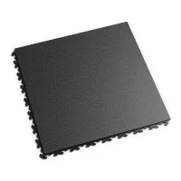 Černý plastový (PVC) rohový nájezd "typ B" Fortelock Invisible (hadí kůže) - délka 14,5 cm, šířka 14,5 cm, výška 0,67 cm