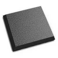 Černý plastový (PVC) rohový nájezd "typ C" Fortelock Invisible (hadí kůže) - délka 14,5 cm, šířka 14,5 cm, výška 0,67 cm