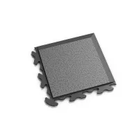 Grafitový plastový (PVC) rohový nájezd "typ B" Fortelock Invisible (hadí kůže) - délka 14,5 cm, šířka 14,5 cm, výška 0,67 cm