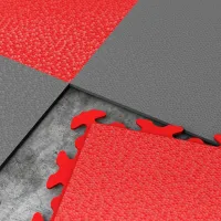 Šedý plastový (PVC) rohový nájezd "typ D" Fortelock Invisible (hadí kůže) - délka 14,5 cm, šířka 14,5 cm, výška 0,67 cm Šedý plastový (PVC) rohový nájezd "typ D" Fortelock Invisible (hadí kůže) - délka 14,5 cm, šířka 14,5 cm, výška 0,67 cm