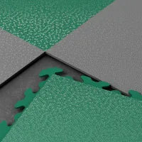 Šedý plastový (PVC) rohový nájezd "typ D" Fortelock Invisible (hadí kůže) - délka 14,5 cm, šířka 14,5 cm, výška 0,67 cm Šedý plastový (PVC) rohový nájezd "typ D" Fortelock Invisible (hadí kůže) - délka 14,5 cm, šířka 14,5 cm, výška 0,67 cm