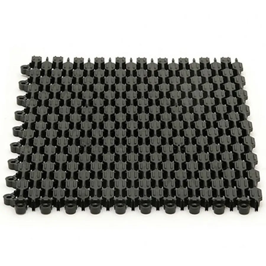 Černá plastová vstupní rohož Helix Z1 - délka 22,9 cm, šířka 30,5 cm, výška 1,1 cm