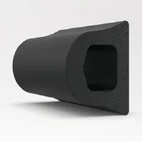 Gumová extra odolná ochrana zdí, stěn FLOMA D-type - délka 300 cm, šířka 10 cm, tloušťka 9 cm