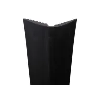 Gumová ochrana rohů zdí, stěn FLOMA - délka 150 cm, šířka 9 x 9 cm, tloušťka 1 cm