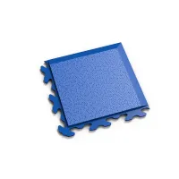 Modrý plastový (PVC) rohový nájezd "typ B" Fortelock Invisible (hadí kůže) - délka 14,5 cm, šířka 14,5 cm, výška 0,67 cm
