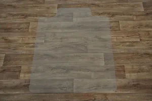 Ochranná podložka pod židli a na tvrdé podlahy FLOMA OCMat Profi - délka 134 cm, šířka 120 cm, výška 0,15 cm