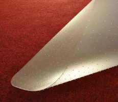Ochranná podložka pod židli a na koberec FLOMA OCMat Profi - délka 90 cm, šířka 90 cm, výška 0,2 cm