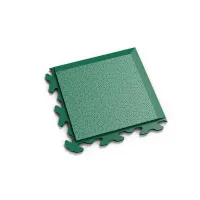 Zelený plastový (PVC) rohový nájezd "typ B" Fortelock Invisible (hadí kůže) - délka 14,5 cm, šířka 14,5 cm, výška 0,67 cm