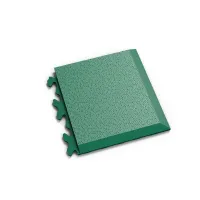 Zelený plastový (PVC) rohový nájezd "typ D" Fortelock Invisible (hadí kůže) - délka 14,5 cm, šířka 14,5 cm, výška 0,67 cm