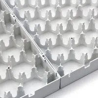 Bílá plastová terasová dlažba Linea Premium - délka 100 cm, šířka 75 cm, výška 8 cm