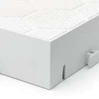 Bílá plastová terasová dlažba Linea Premium - délka 100 cm, šířka 75 cm, výška 8 cm