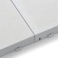 Bílá plastová terasová dlažba Linea Premium - délka 100 cm, šířka 75 cm, výška 8 cm