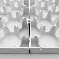 Bílá plastová terasová dlažba Linea Premium - délka 100 cm, šířka 75 cm, výška 8 cm