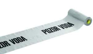 Bílá výkopová páska - délka 250 m, šířka 22 cm