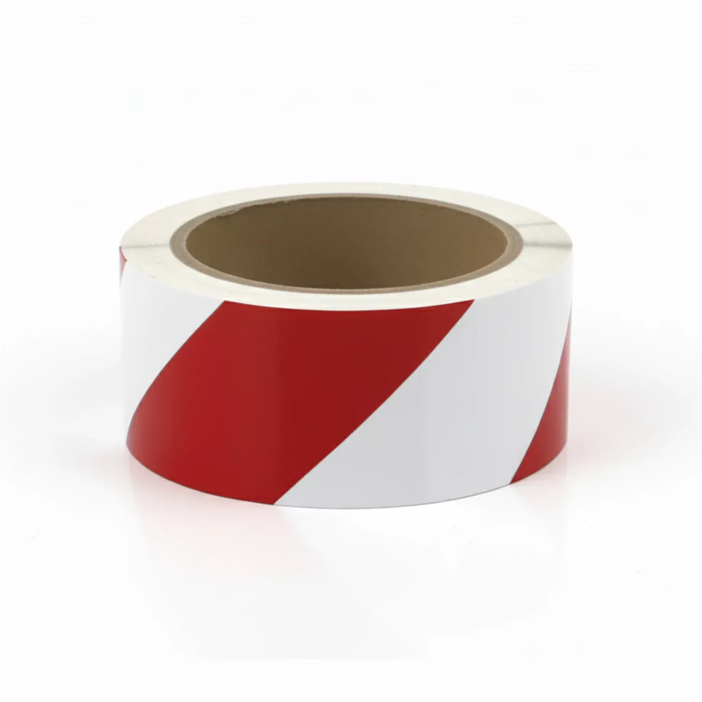 Bílo-červená pravá výstražná páska - délka 33 m, šířka 5 cm