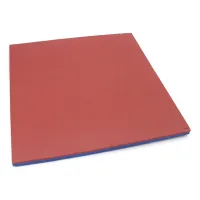 Červeno-modré oboustranné puzzle modulové tatami - délka 100 cm, šířka 100 cm, výška 3 cm