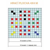 Plastová hra FLOMA Člověče, nezlob se - délka 400 cm, šířka 400 cm