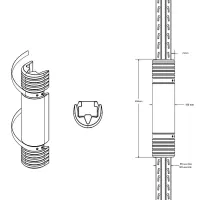Žlutá plastová ochrana regálů (chránič) pro stojiny regálů 85-120 mm McCue - šířka 18 cm, výška 55 cm Žlutá plastová ochrana regálů (chránič) pro stojiny regálů 85-120 mm McCue - šířka 18 cm, výška 55 cm