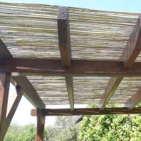 Bambusová stínicí rohož "štípaný bambus nelakovaný" - délka 500 cm, výška 150 cm