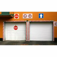 Bílo-červená levá reflexní výstražná páska - délka 15 m, šířka 10 cm