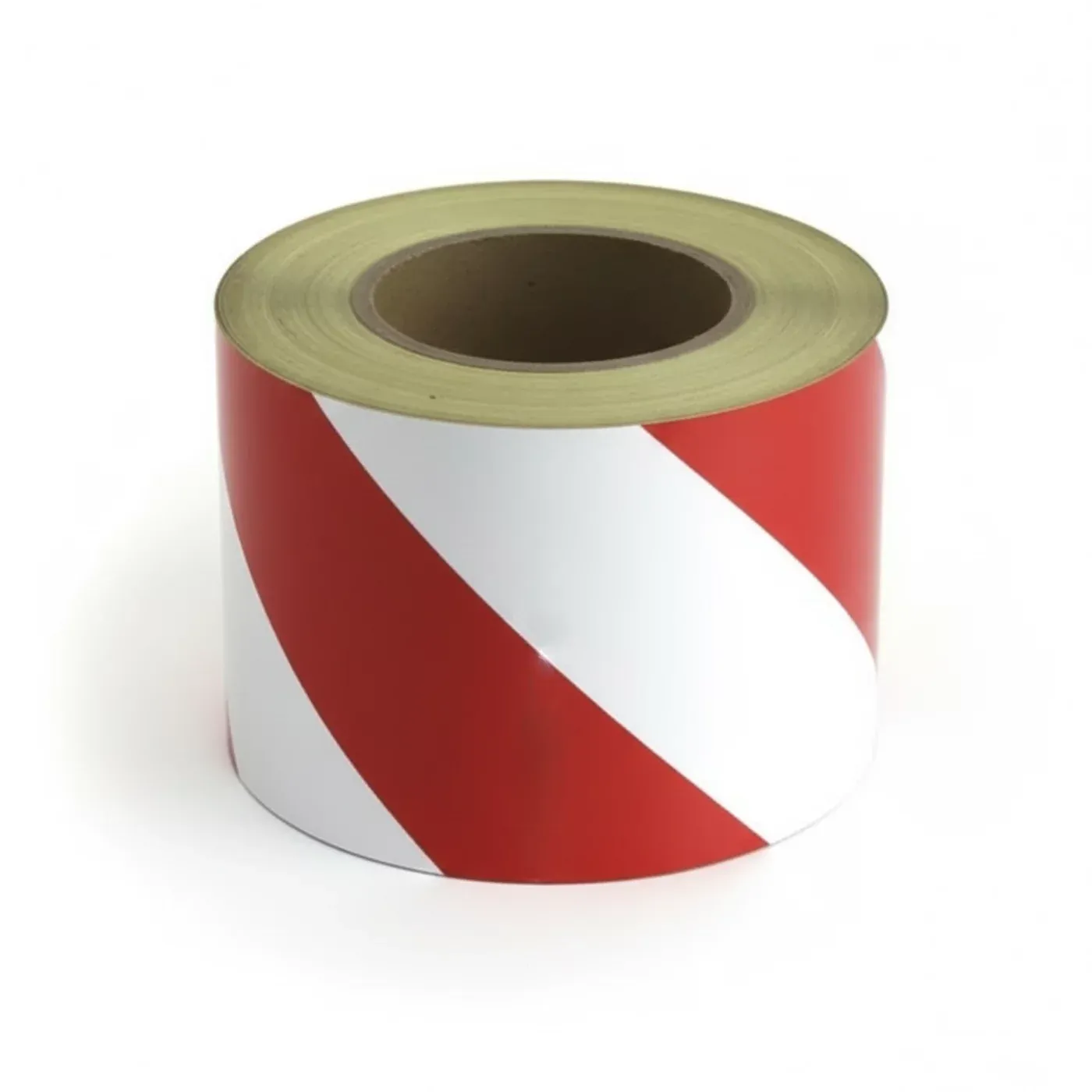 Bílo-červená levá reflexní výstražná páska - délka 45 m, šířka 10 cm