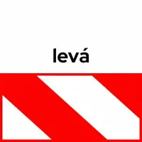 Bílo-červená levá reflexní výstražná páska - délka 45 m, šířka 5 cm