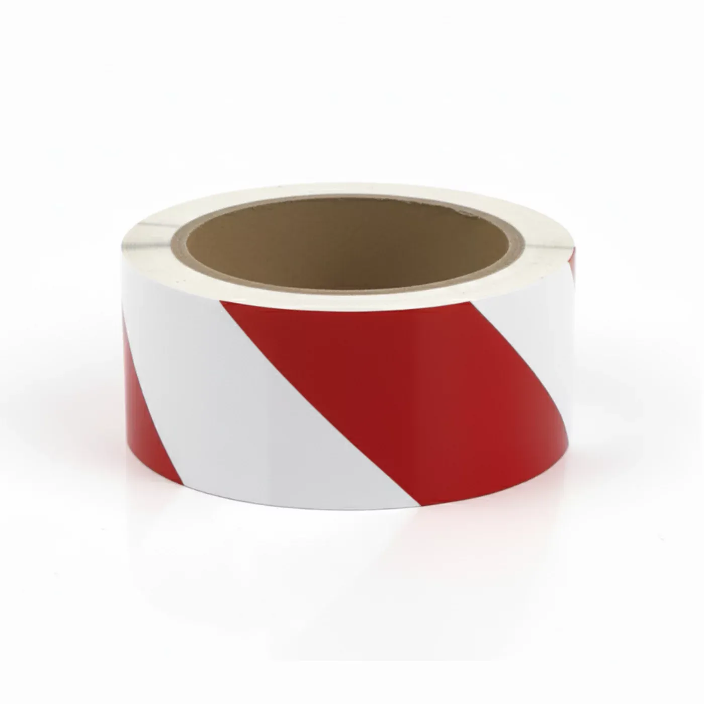 Bílo-červená levá výstražná páska - délka 33 m, šířka 5 cm