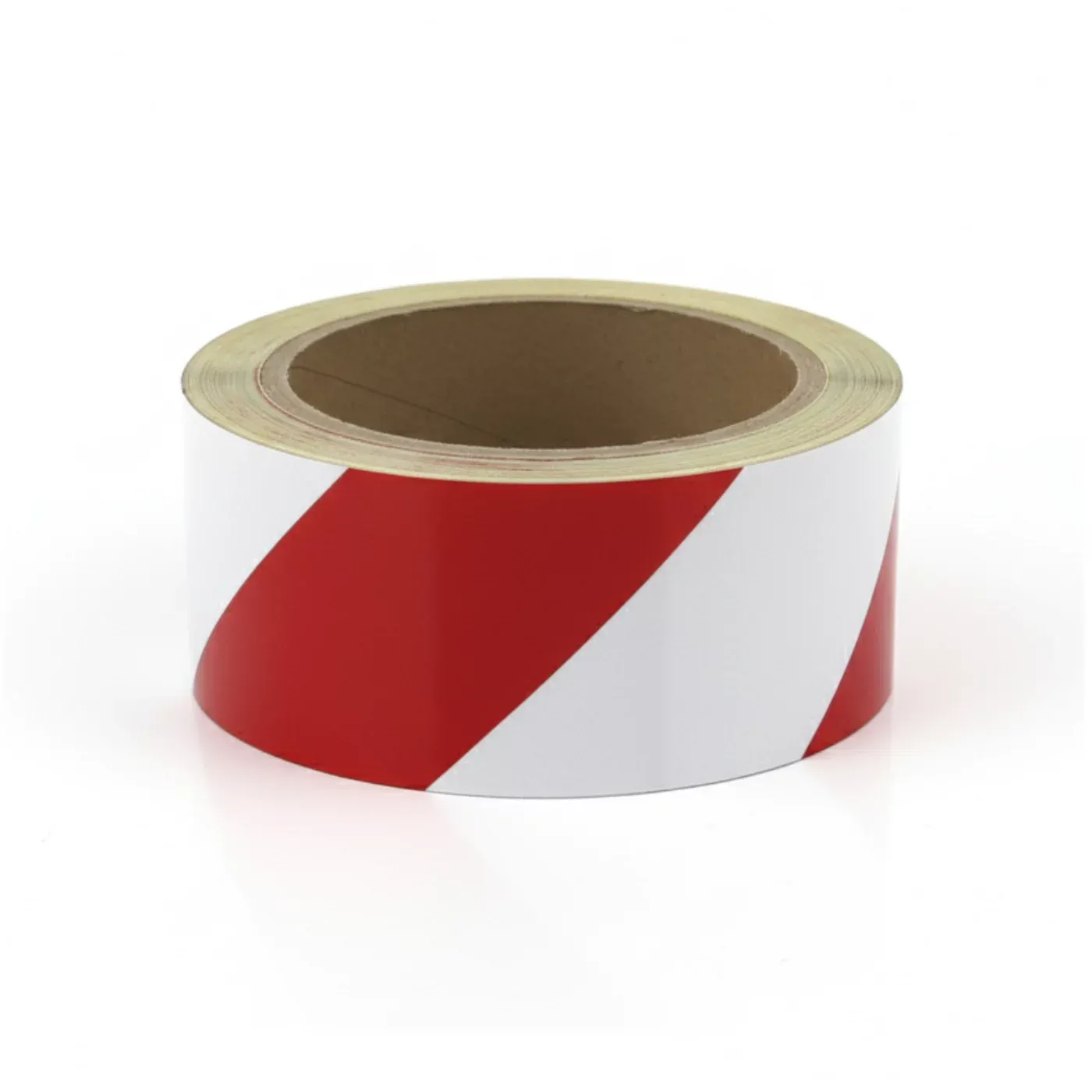 Bílo-červená pravá reflexní výstražná páska - délka 15 m, šířka 5 cm