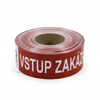 Bílo-červená vytyčovací páska "POLICIE ČR - VSTUP ZAKÁZÁN" - délka 500 m, šířka 7,5 cm