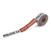Bílo-červená vytyčovací páska "POLICIE ČR - VSTUP ZAKÁZÁN" - délka 500 m, šířka 7,5 cm