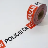 Bílo-červená vytyčovací páska "POLICIE ČR - VSTUP ZAKÁZÁN" - délka 500 m, šířka 7,5 cm