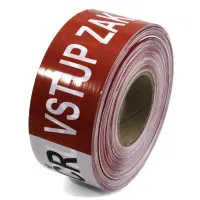 Bílo-červená vytyčovací páska "POLICIE ČR - VSTUP ZAKÁZÁN" - délka 500 m, šířka 7,5 cm