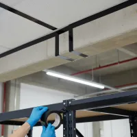 Černá nereflexní samolepicí výstražná páska - délka 45 m, šířka 5 cm