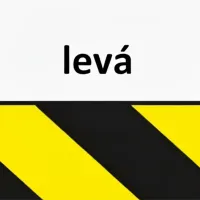 Černo-žlutá levá reflexní výstražná páska - délka 15 m, šířka 5 cm