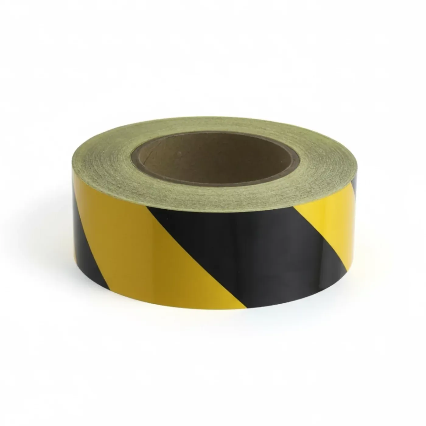 Černo-žlutá levá reflexní výstražná páska - délka 45 m, šířka 5 cm
