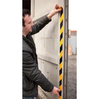 Černo-žlutá pravá reflexní výstražná páska - délka 15 m, šířka 5 cm