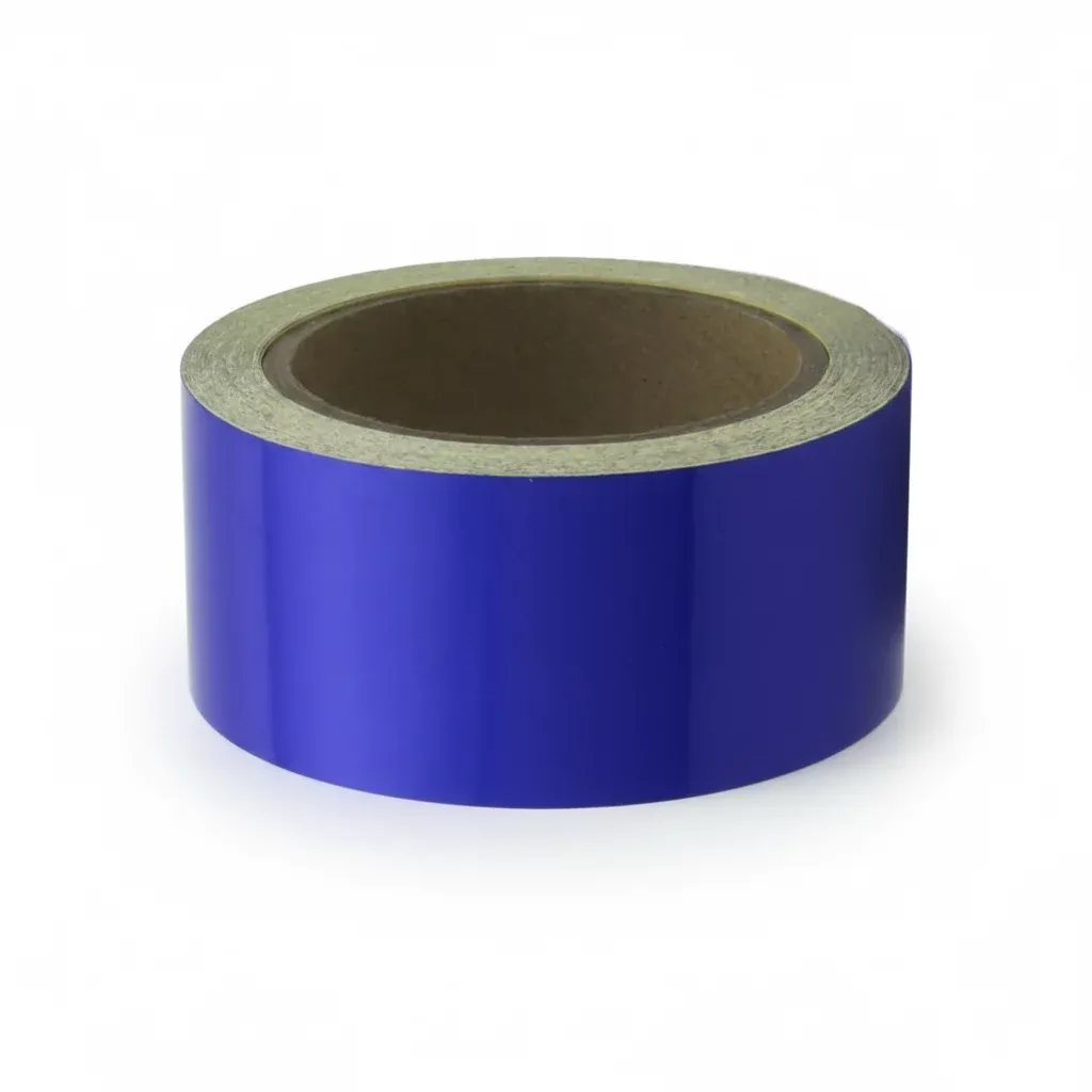 Modrá reflexní samolepicí výstražná páska - délka 15 m, šířka 5 cm