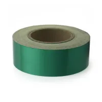 Zelená reflexní samolepicí výstražná páska - délka 45 m, šířka 5 cm