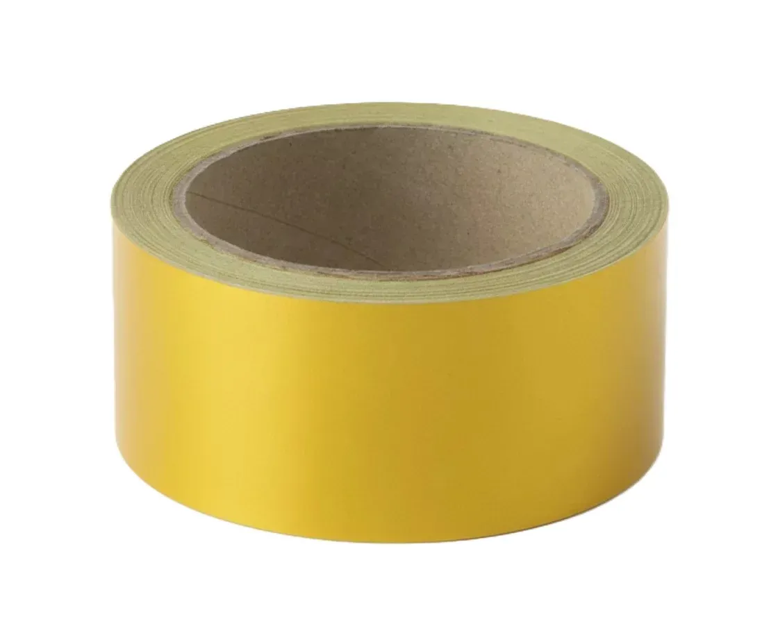 Žlutá reflexní výstražná páska - délka 15 m, šířka 5 cm