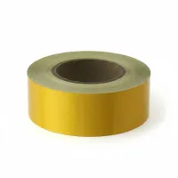 Žlutá reflexní výstražná páska - délka 45 m, šířka 5 cm