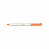 Bílý plastový přesný zatahovací nůž SLICE - délka 13,5 cm, šířka 1,2 cm, výška 1,4 cm