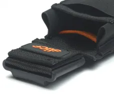 Černo-oranžové pouzdro na nářadí SLICE - délka 19,8 cm, šířka 7,5 cm, výška 3,8 cm