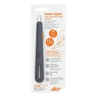 Černo-oranžový plastový rozparovací polohovatelný nůž SLICE - délka 14,7 cm, šířka 2,1 cm, výška 0,8 cm