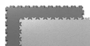 Grafitový plastový (PVC) rohový nájezd Fortelock XL ESD (hadí kůže) - délka 14,5 cm, šířka 14,5 cm, výška 0,4 cm