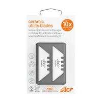 Keramická náhradní oboustranná čepel (zaoblená špička) - délka 6 cm, šířka 1,9 cm, tloušťka 0,8 mm - 2 ks