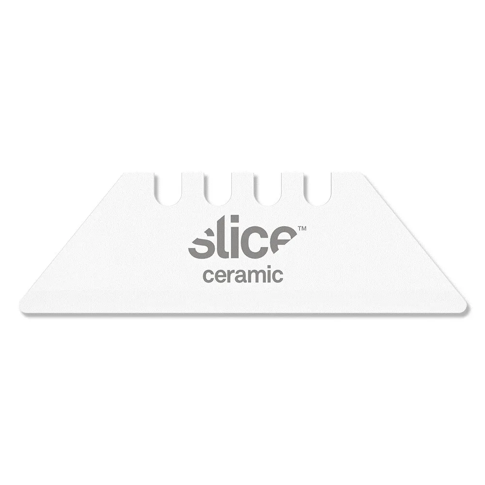 Keramická náhradní oboustranná čepel (zaoblená špička) - délka 6 cm, šířka 1,9 cm, tloušťka 0,8 mm - 2 ks